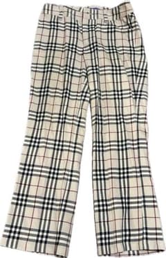 Burberry チェック柄 スラックス 38のサムネイル