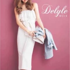 Delyle NOIR ロングワンピース ベアトップリボンベルト付きのサムネイル