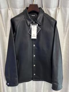 ショット Schott レザーコーチジャケット シープレザー Mサイズ ブラッ