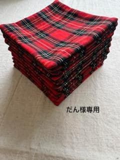 ブラック　タータンチェック　ハンドメイド　コースター 再販 ブラック タータンチェック ハンドメイド コースター プレゼント
