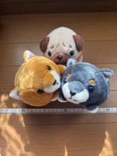 犬のぬいぐるみセット 柴犬 パグ わんこ隊 豆柴三兄弟のサムネイル