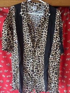 ZARA ヒョウ柄シャツ　　中古　　XLのサムネイル