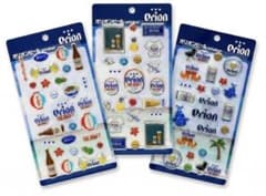 沖縄限定 オリオンビール ボンボンドロップ ぷっくりシール 三種類3枚セットのサムネイル