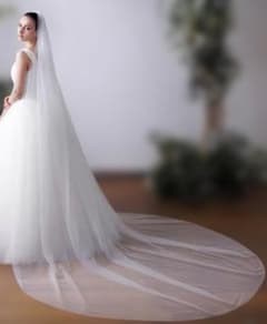 ウェディングベール 3m ロングベール コーム付き 前撮り 結婚式のサムネイル