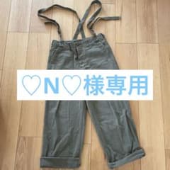 ジョンブルのサスペンダー付きパンツ　カーキのサムネイル