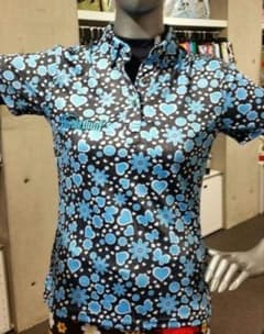 レディース バーディーハント ゴルフ 長袖インナーシャツ 迷彩柄 M