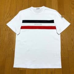 極美品〕モンクレール メッシュ Tシャツ ホワイト M 国内正規品 4S218 