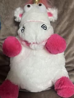 미니언 유니콘 플라피 봉제인형 태그 첨부