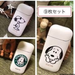 アイコスなどに◡̈⃝︎スヌーピーステッカー9枚セットのサムネイル