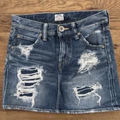 RODEO CROWNS デニム タイトスカート ダメージ加工のサムネイル