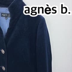 【美品】agnès b. アニエスベー コーデュロイ スタンドカラージャケットのサムネイル
