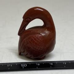 時代 推朱鶴 根付 タエチ 14g 東S8-0402☆2F - メルカリ