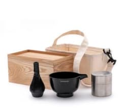 KUNOSUKE 茶道セット KUNOSUKE 茶道セット 黒 アウトドア 至福の茶せんセット 鯖江サンユー