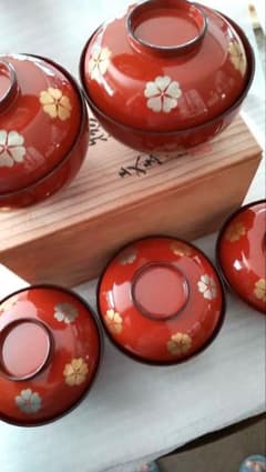 輪島塗 煮物椀 5客 漆器-未使用品 - メルカリ