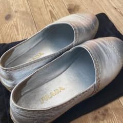 【値下げ中】PRADA 靴 シューズ シルバーのサムネイル