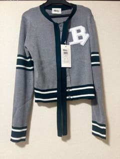 Bibiy. B. CLUB TIE CARDIGAN カーディガン Bibiy B. CLUB TIE CARDIGAN グレー ビビィ - メルカリ