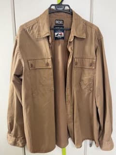 DIESEL 長袖シャツ　アウター　ディーゼル　ブラウンシャツのサムネイル