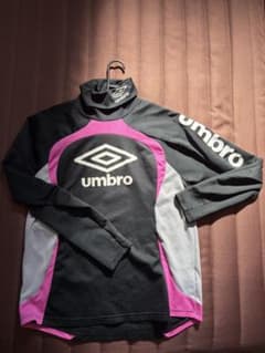 UMBRO アンブロ ハイネック 長袖シャツ ブラック ピンク L