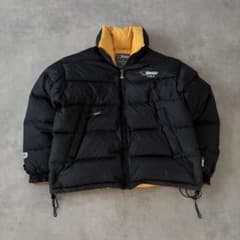 90s Bear USA 肉厚 ダウンジャケット 黒 黄 M - メルカリ