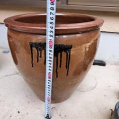 陶器製 水鉢 睡蓮鉢 メダカ鉢 ガーデニングのサムネイル
