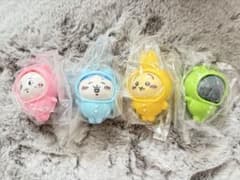 Chiikawa Changing Pajamas Mascot Complete Set of 4 Types (Includes Secret Item)