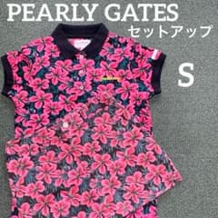 パーリーゲイツ ゴルフ セットアップ ポロシャツ スカート S 花柄