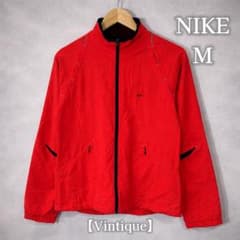 NIKE ナイロンジャケット 00s テック系 赤黒 ロゴ 古着 - メルカリ
