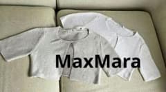MaxMara マックスマーラ 白タグ ニットボレロ カーディガン五分袖 2枚のサムネイル