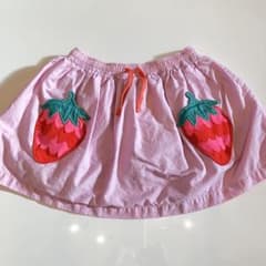 Mini Boden いちごアップリケ スカート 3-4Y 104cm