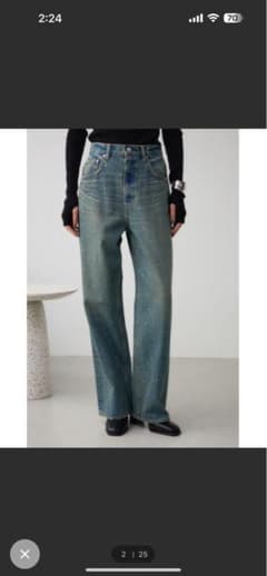 Thumbnail of AZUL DENIM ラインストーンワイドデニム
