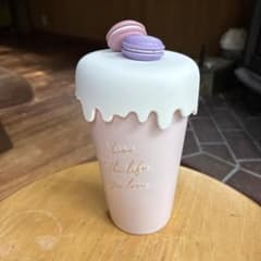マカロンモチーフ付き タンブラー ピンクのサムネイル