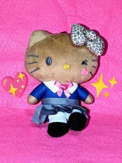 ♡新品♡サンリオ♡ハローキティちゃん♡マスコットポーチ ♡ギャルキティ♡ブラウン