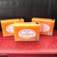美白用パパヤ&ミルク石鹸3個セットのサムネイル