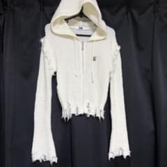 1618 ダメージ加工 ジップパーカーのサムネイル
