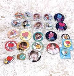 BTS_BT21_ TinyTAN 캔 배지 / 열쇠 고리