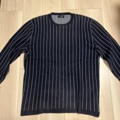 ZARA MAN ネイビー ストライプ ニット XLのサムネイル