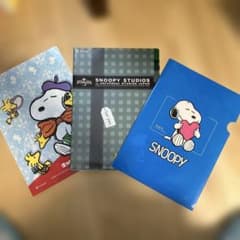 【値下げ】スヌーピー クリアファイル ３枚セットのサムネイル
