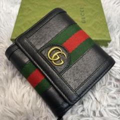 309✨極美品✨グッチ オフィディア 二つ折り財布 GGマーモント シェリー 黒 GUCCI - 309✨極美品✨グッチ オフィディア 二つ折り財布 GG