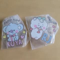 BT21 KOYA RJ Acrylic Keychain (2 pieces) Unused, Anonymous Shipping