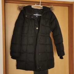 gap 中綿ダウンコート　140 ブラック　女の子のサムネイル