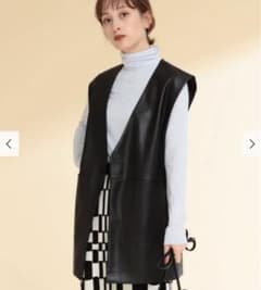 Ray BEAMS / フェイクレザー ベストのサムネイル