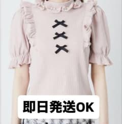 Ank Rouge パール付きリボンデザイントップスのサムネイル