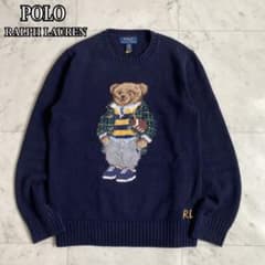 現行タグ✨ポロラルフローレン ポロベアニット ボーイズL レディースM