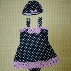 ~SALE中~richan様専用　水着　120㎝　水泳帽付のサムネイル