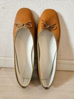 【未使用】LOWRYS FARM リボンバレエシューズ 24～24.5cmのサムネイル