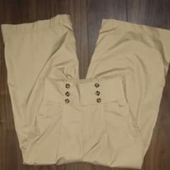 【新品】フロントボタンワイドパンツのサムネイル