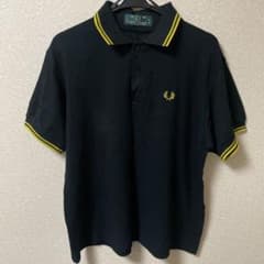 FRED PERRY ポロシャツ ブラック イエロー 42のサムネイル
