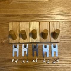 壁に付けられる家具フック×5個のサムネイル