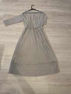 ROPÉ PICNIC プリーツワンピース ベージュ 38のサムネイル