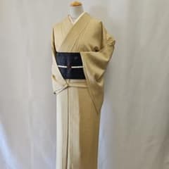 小紋☆単衣☆夏着物☆絽☆丹後ちりめん☆正絹☆プレタ☆未使用☆仕付け 
